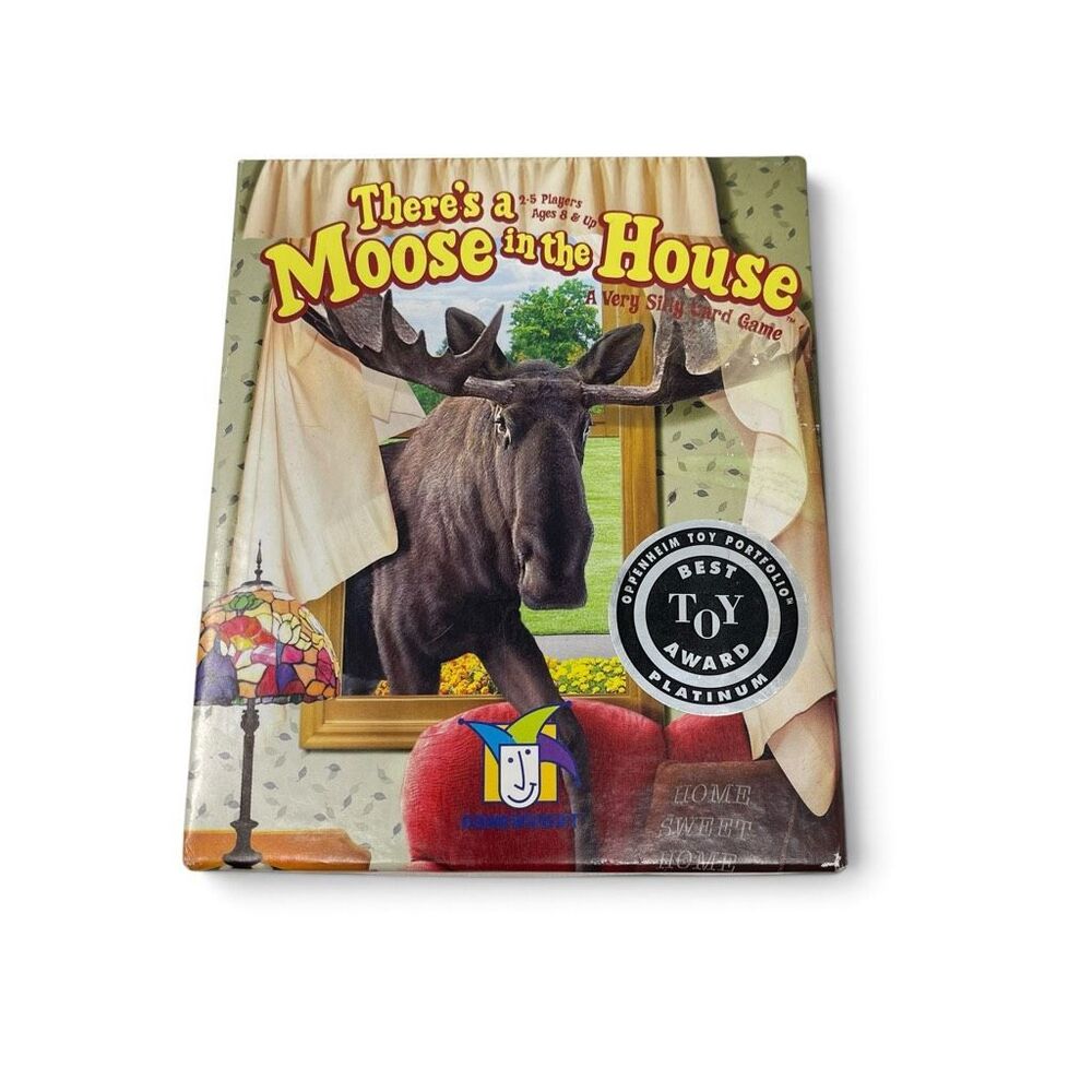 Theres A Moose in the House Silly Card Game Kids 2004 Gamewright No Instructions